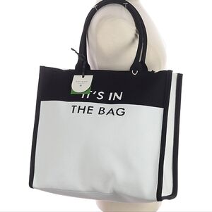 Kate Spade Monochrome Text Tote